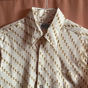 Vintage Patterned Chess Piece Men's Sleeveless Shirt